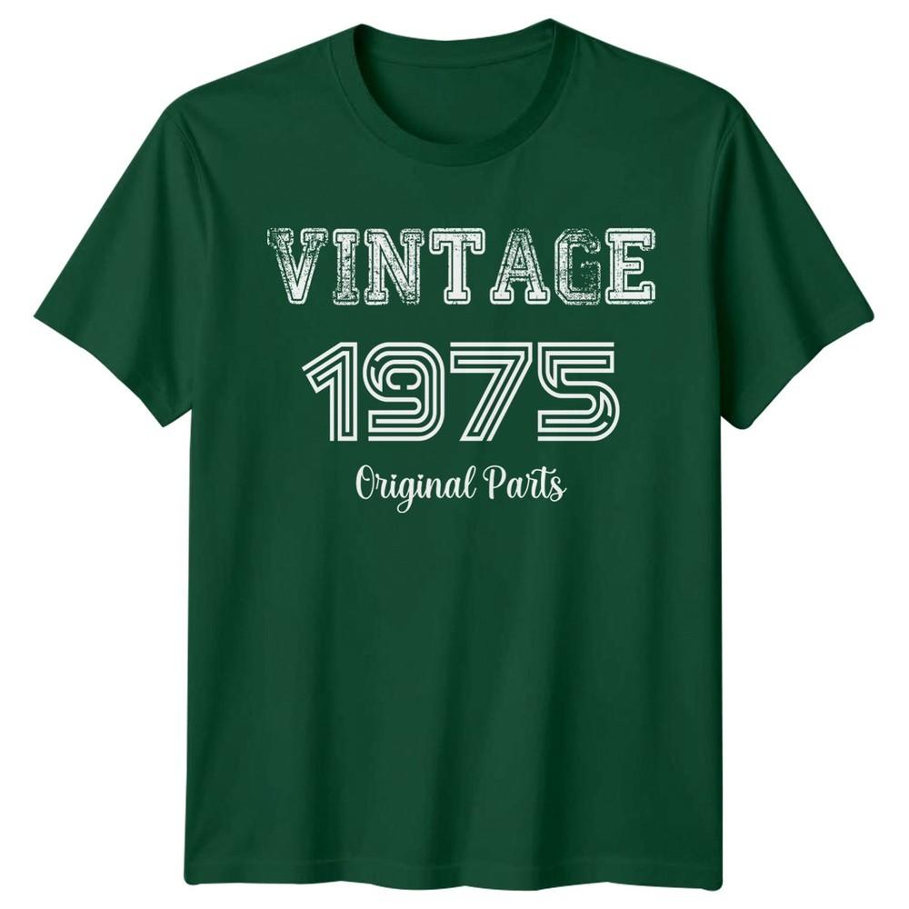 Vintage 1975 Original Parts Unisexs TShirt 51st Birthday Gift S