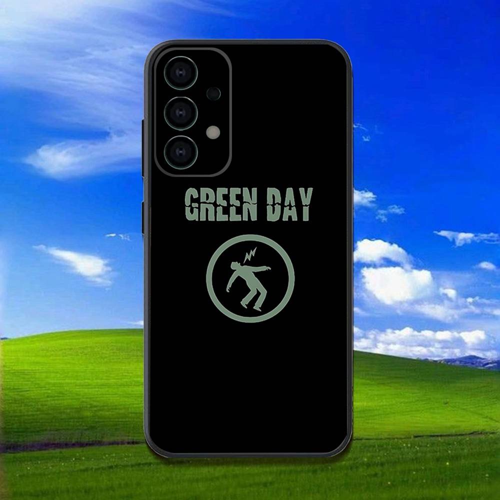 G-Green Day Band Phone Case For Samsung Galaxy A13,A21s,A22,A31,A32,A52,A53,A71,A80,Soft Black Shell