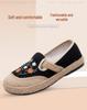 Spring Women's Ethnic Style Slip-on Espadrilles – Comfortable Old Beijing Cloth Shoes