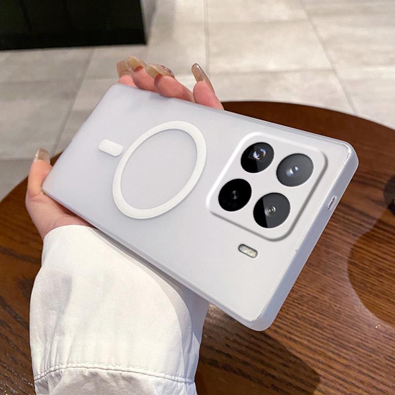 Für Xiaomi 15 Pro Hülle Kompatibel mit MagSafe Mattierte PC Handyhülle mit Kameraobjektivschutz