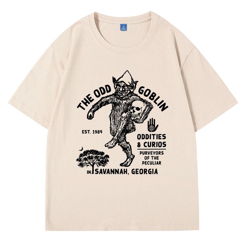 Unusual Occult Funny Meme T Shirt Men’s Women’s Cool Vintage Goblin Mode T-shirt Oversized Short Sleeves in Summer Cotton Tees