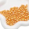 ABS Non-Porous Pearl-Plated Colored Round Beads for DIY Crafts and Fashion Accessories