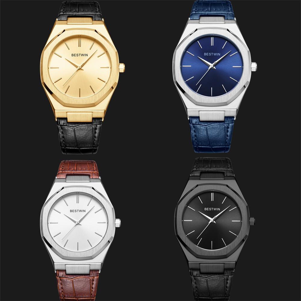 New Fashion Trendy Men's Watch with Waterproof Alloy Circular Dial for Life Business and Leisure Simple Men's Quartz Watch
