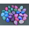 9X13MM Natural Window Druzy Agate Pear Cabochon Loose Gemstone 30Pcs Lot C-3714