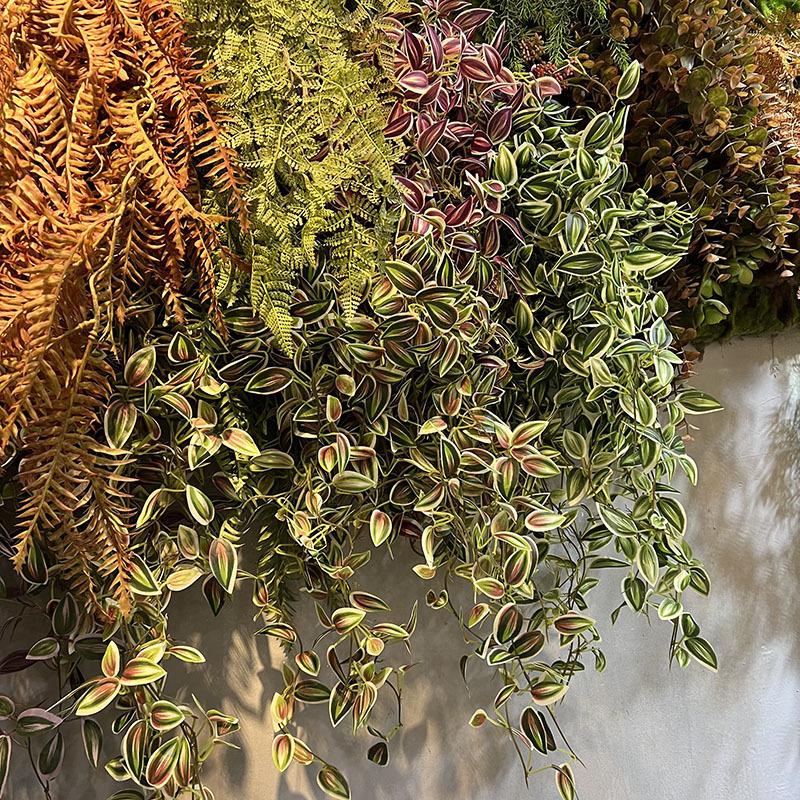 1 Pz Composizione Matrimoniale Simulazione 12 Teste Mini Sopracciglio Pianta Verde da Appendere a Parete per Matrimonio Esterno Patio Giardino Decorazione Casa da Appendere a Parete
