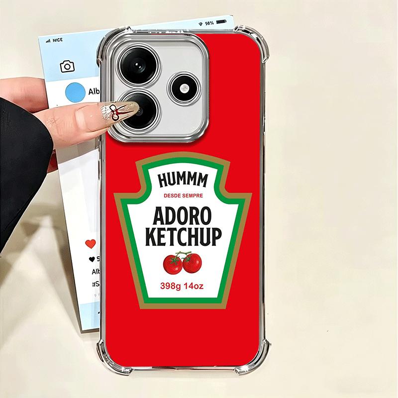 Lamm Heinz Tomaten Ketchup Weiche Handyhülle Für Xiaomi Poco X7 X8 Pro Max X6 X5 X3 F8 Ultra F7 M8 M7 M5S Redmi 15C 15A 15 14C 13C