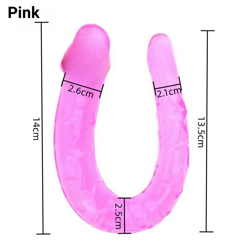G Spot No Vibrator Sex U Shape Double Big Realistic Dildo Vagina Anal Penis Artificial Penis Dildos Sex Toys For Women Sex Shop