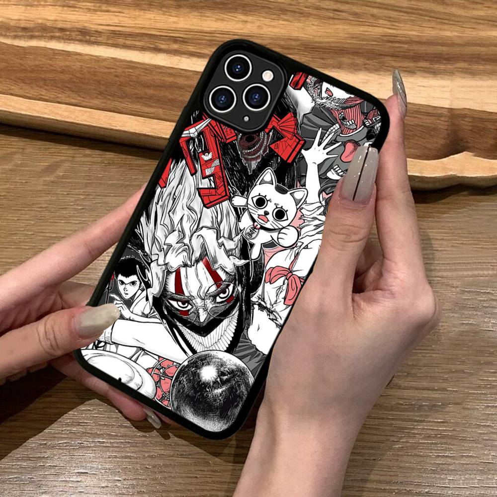 Dandadan Anime Phone Case Silicone PC+TPU For For IPhone 11 12 13 14 15 16 Plus Pro Max Cover