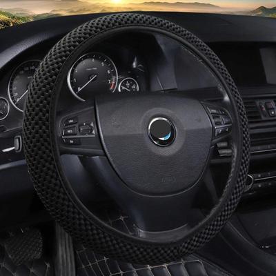 Štýlový celoročný elastický poťah na volant auta s hrubým sieťovaným dizajnom - nie je potrebný vnútorný krúžok
