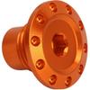 Motorcycle Engine Oil Filler Cap Aluminum Alloy Oil Filler Cap Screw Cover For Duke390 Duke250 Duke200 RC390 Vitpilen250 RC390 (Orange)