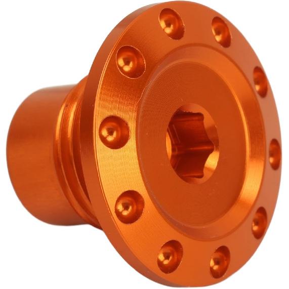 Motorcycle Engine Oil Filler Cap Aluminum Alloy Oil Filler Cap Screw Cover For Duke390 Duke250 Duke200 RC390 Vitpilen250 RC390 (Orange)