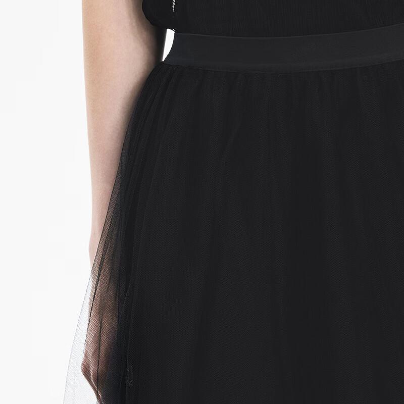 JNBY Women's 2025 Autumn A-Line Mesh Skirt