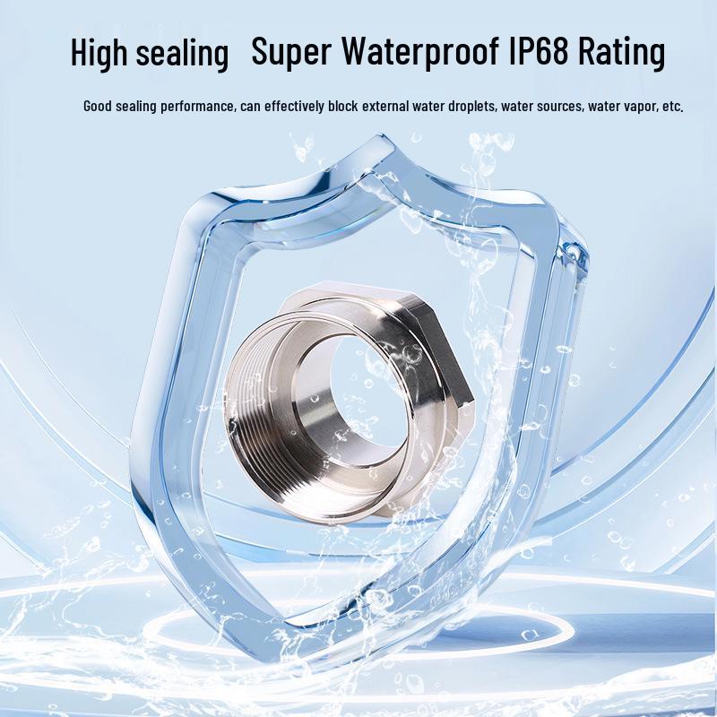 American Standard Expanded Diameter Power Cord Connector: Metal Hexagonal Male and Female Dual Head