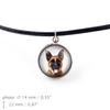 German Shepherd Dog, Alsatian Wolf Dog - Necklace Pendant with Your Photo, Handmade, Handcrafted Jewelry by Art-Dog Brand