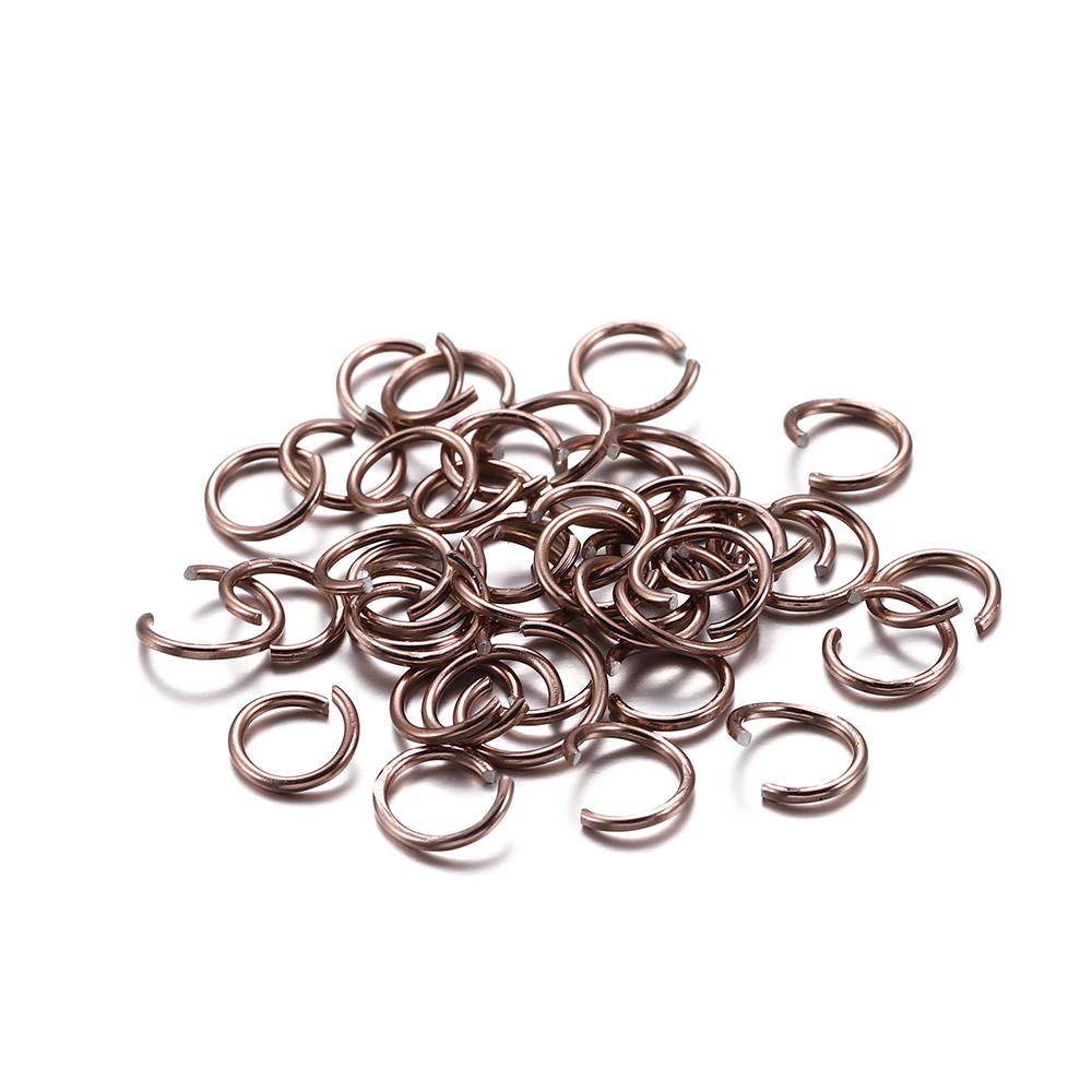 300Pcs/Lot 6 8 10 Mm Metal Colorful Open Jump Rings Split Rings Jump Rings Connectors For DIY Jewelry Making Findings Supplies