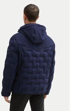 Winter Jacket Tom Tailor Hybrid Puffer Jacket With Detachable Hood (1041324) Sky Captain Blue