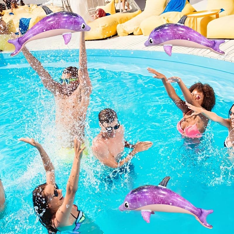 Colorful Inflatable Dolphins, Water Party Toys Dolphins, Suitable for Summer Pool, Beach Splashing Toys Pool Party Balloon Toys