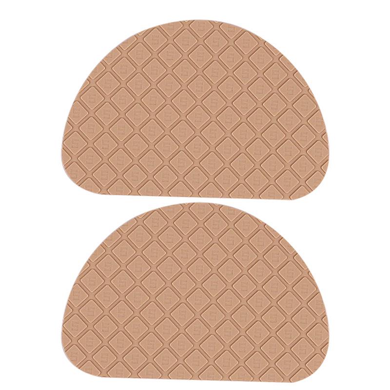 Non-Slip S-Pattern Heel Sole Patch - Soft, Moderately Firm, Sound-Absorbing, and Wear-Resistant.