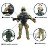 Parachute Toy Army Police Military Snow Navy Soldier Action Figure Toy Hand Throwing Kids Game for Boy Children Christmas Gift