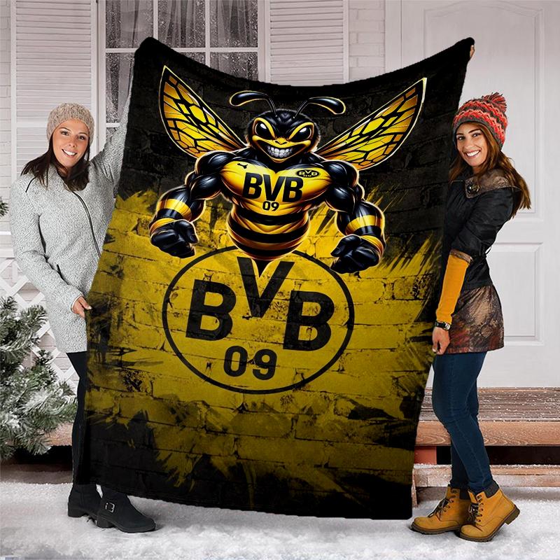 BVB Theme Printed Blanket - Perfect for Couch, Bed, Travel & Outdoor Use | Machine Washable, Cozy & Durable.