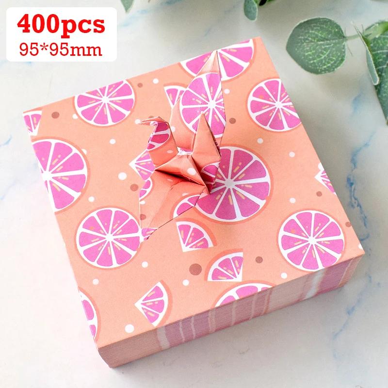 400pcs Colorful Starry Sky Origami Paper Square Galaxy Outer Space Folded Paper Children DIY Handmade Origami Gift Decorations