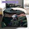 Hatake Kakashi Anime Pattern Bedding Home Decoration Birthday Gift (1 * duvet cover + 2 * pillowcase, without core)