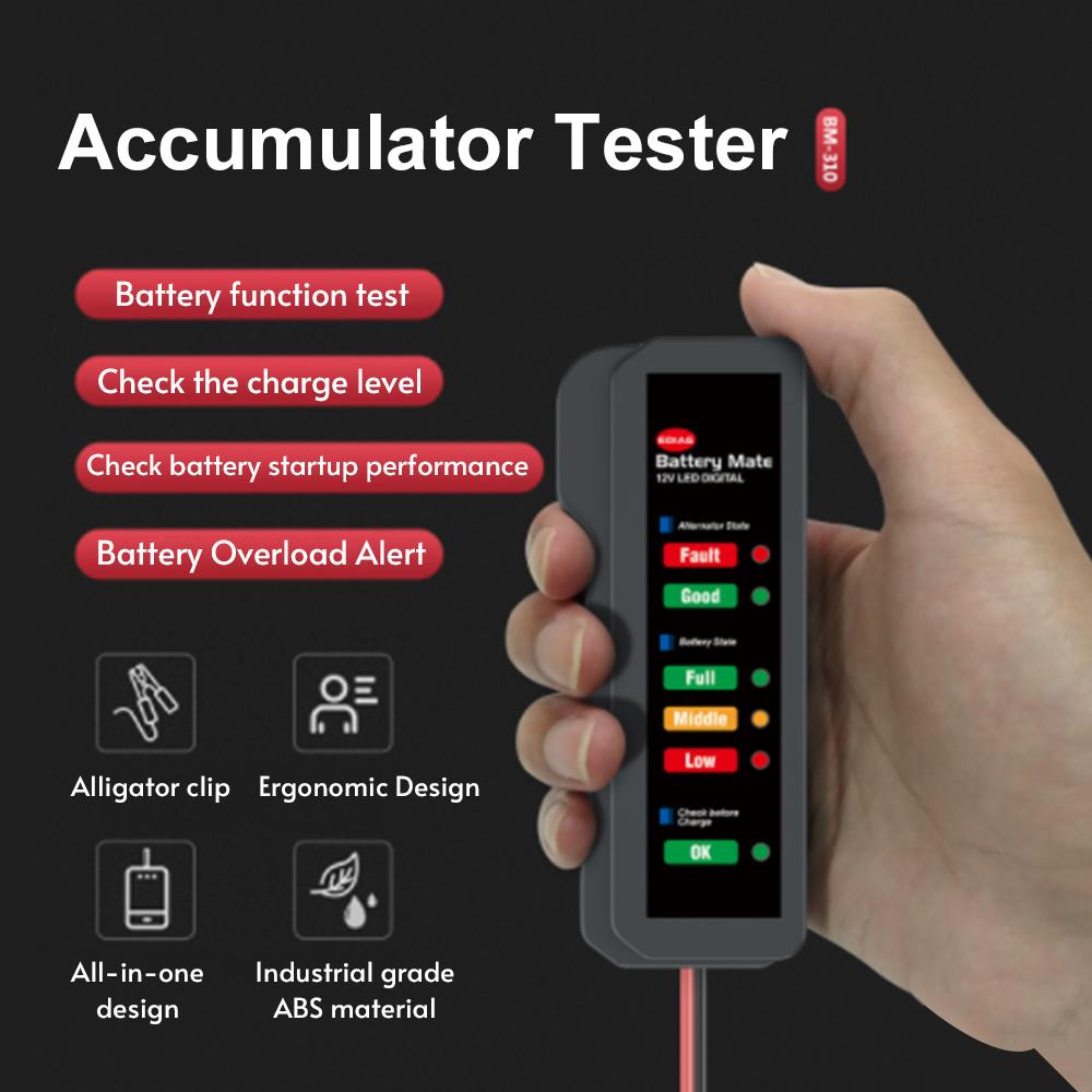 12V Cell Tester Auto Accumulator Tester Auto Storage Cell Tester