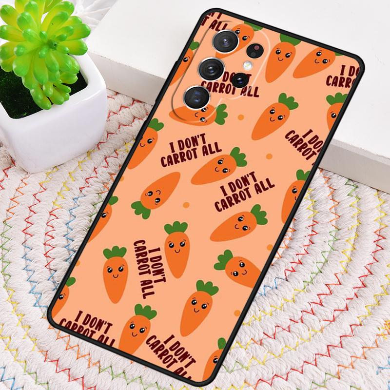 Cute Cartoon Carrot Pattern Phone Case for Samsung Galaxy Note 10 Pro S26 Ultra S23 S24 FE S25 S21 S22 PLUS Shockproof Cove
