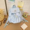Love Heart Bow Print Bag Drawstring Mochila Mochilas Mujer Students Backpacks Travel Backpack Preppy Style Bags for Woman