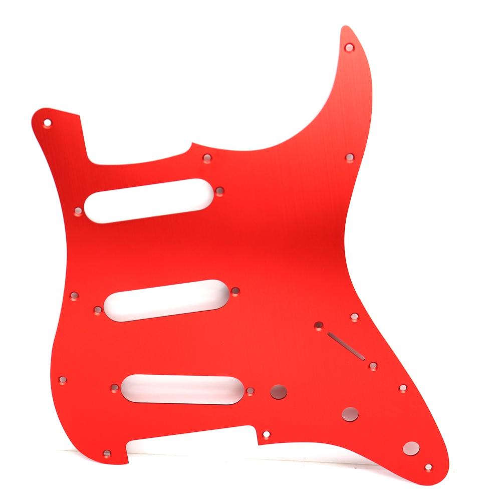 Guitar Metal Pickguard 11 Hole SSS Compatible For ST SQ Style Guitar Parts 9 Color