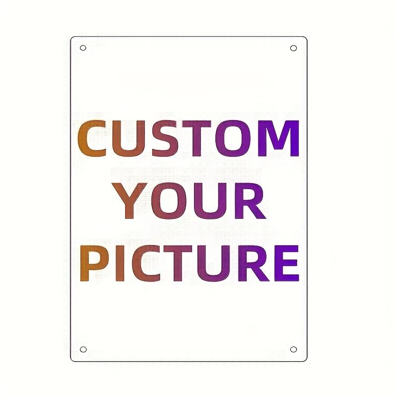 

Personalized Retro License Plate Tin Sign Custom Number Text Metal Plaque Wall Art Decoration for Garage Pub Bar Ideal Gift f 20x30cm（7.8x11.8inch）