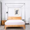Stainless Steel Mosquito Net Stand with Fan Crossbar for Large Beds
