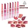 Batom 3CE Shine Reflector, refrescante como menta, infundido com óleo hidratante, hidrata o dia todo, lábios volumosos e brilhantes, carnudos e suaves.
