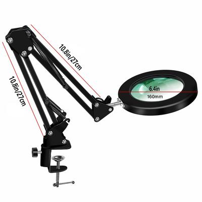10X Magnifying Glass 3-color 64LED Light Amplifier, Suitable for Soldering Iron Repair, Table Lamps, Skin Care and Beauty Tools.