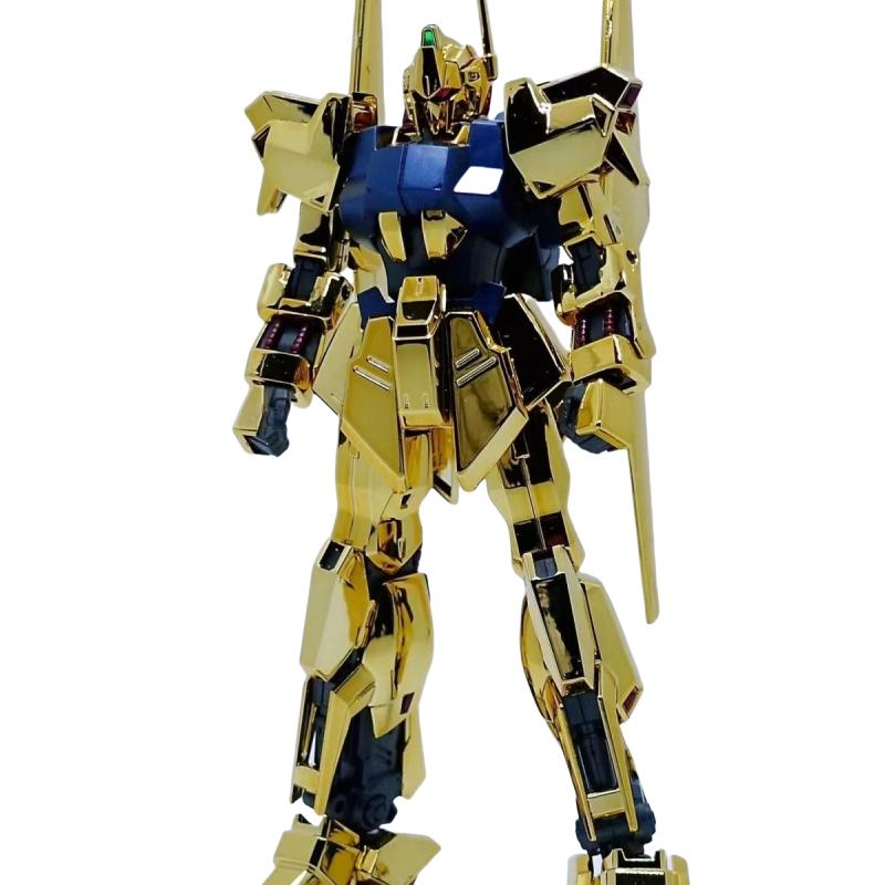 JMS Hayaku Shiki HG 1/144 MSN-00100 REVIVE Electroplate Gold Model Movable Joints Collectible Robot Mecha Kit Toys Gift Ornament