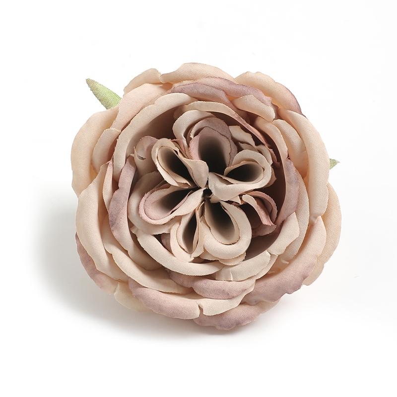 1/2/5Pcs Silk Retro Rose Heads Artificial Flower Decor Wedding Bridal Hairdress Home Party Decoration Fake Flower Wall Accessory