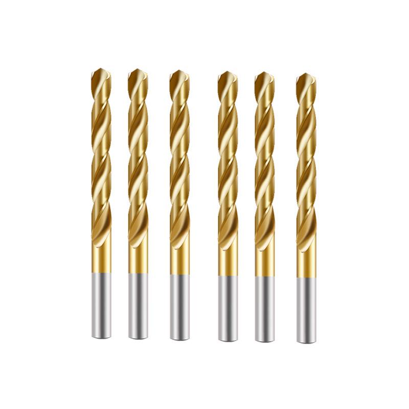Cobalt Titanium Plated Straight Shank Twist Drill - Stainless Steel Special for Ultra-High Hardness Drilling