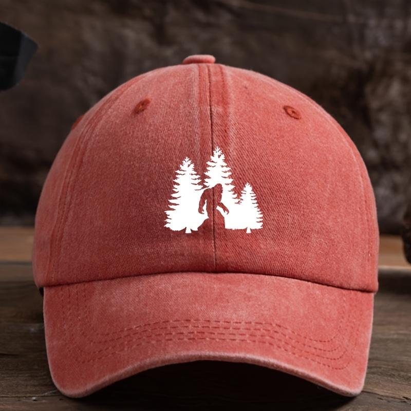 Gorilla print baseball cap, unisex outdoor hat, fashionable and versatile duckbill cap trend