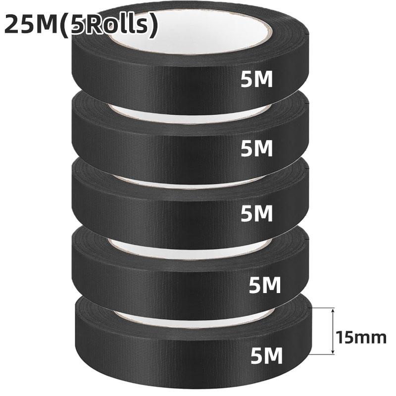 Black Flame Retardant Electrical Insulation Tape Strong Adhesive Wire Harness Tape for Electrical Wiring Waterproof Tape