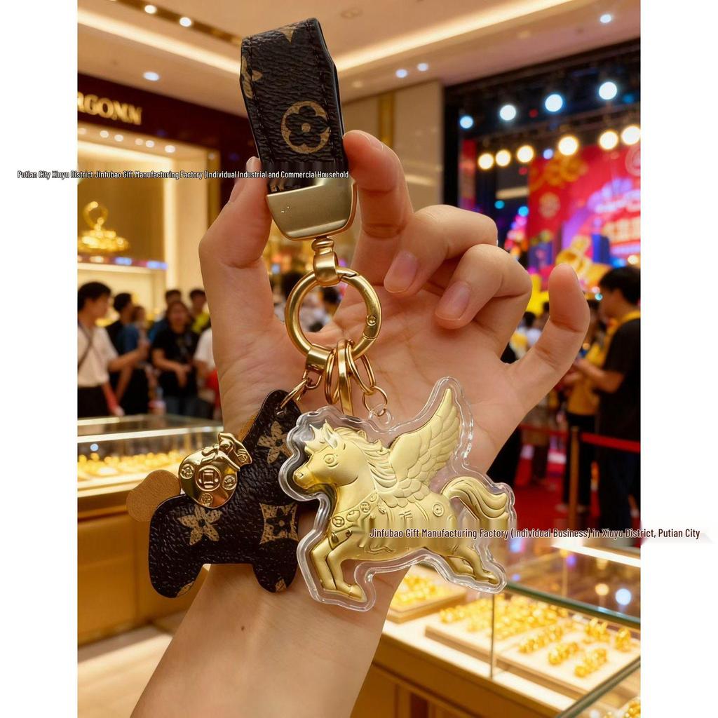 999 Reingold Jahr des Pferdes Handy-Lanyard Schlüsselanhänger - Kreativer Anhänger Geschenk für Reichtum & Wohlstand