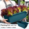 Ghiveci de plantare pentru legume Ghiveci de flori din plastic Jgheab de plantat pentru legume pentru balcon