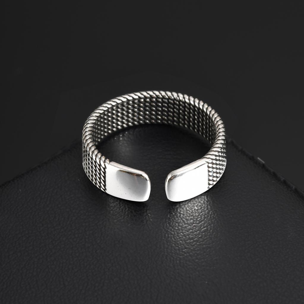 Vintage Men's Ring,Simple Open Ring Lines Index Finger Ring,Free Ring Jewelry Gifts