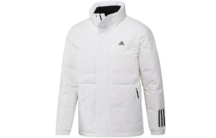 Adidas Down Jackets Men s White Stand Collar Moderate Puffer Jacket IL8921 XXL