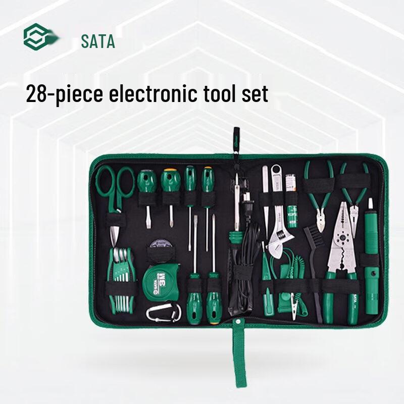 SATA 28-piece Electronic & Electrician Repair Tool Kit