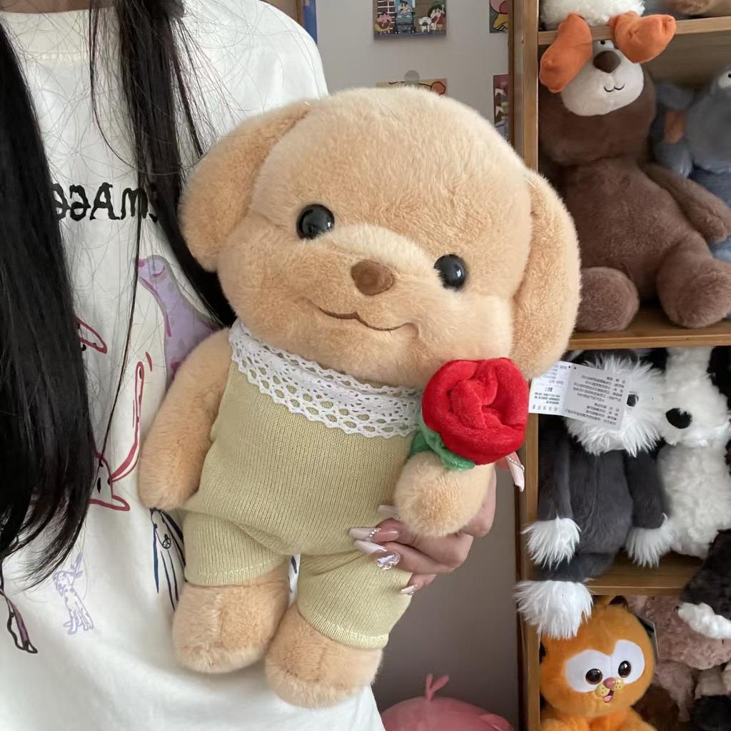 Semper Poodle Doll Cute Dog Plush Toy Qixi Festival Gift for Girlfriend Holiday Gift