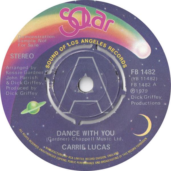 

7inch Record CARRIE LUCAS - Dance With You FB1482PROMO Solar 1979 UK Soul/Funk Used