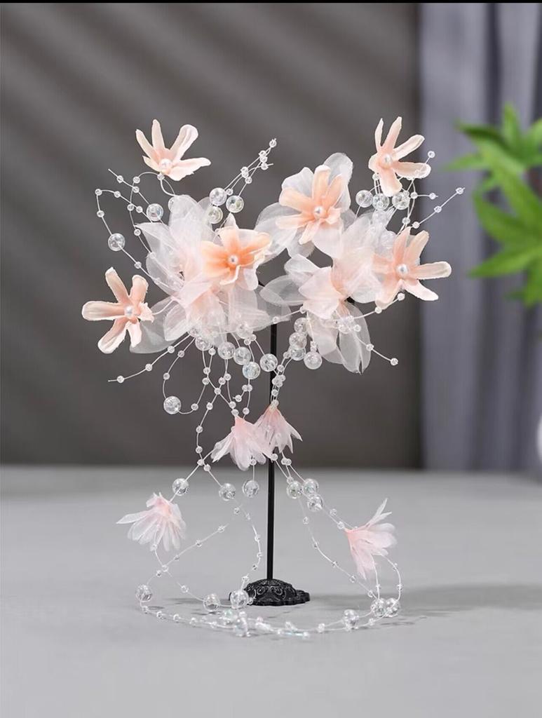 Headdress New Wholesale Girl Antique Fairy Gas Juan Yarn Ironing Flower Edge Clip Festival Performance Accessories