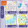 True Color Outline Pen: Dual-Line, Glitter, Black Journal & Border Art Tool.
