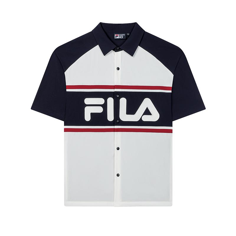 

Fila Оригинальная дышащая трендовая футболка с коротким рукавом, впитывающая влагу, для мужчин, рубашки, облачно-грибной-белый F11M439403FWT L