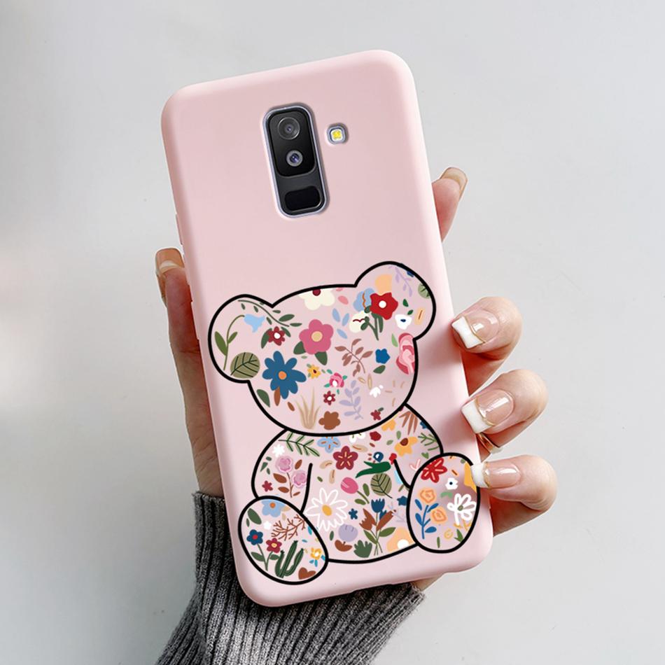 Für Samsung Galaxy A6 Plus A6+ 2018 Hülle SM-A605F Silikonhülle Niedlicher Bär Cartoon Weiche Funda Für Samsung A6 2018 A6Plus Stoßstange